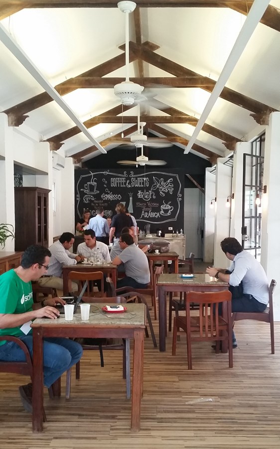 Café instalado na Usina de Inovação Monte Alegre